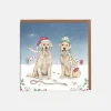 Golden Retrievers Christmas Card