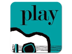 Graphic Guitar Coaster
