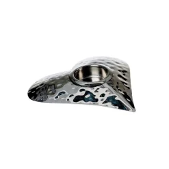 Hand Hammered Heart Tea Light Holder