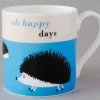 Happiness Hedgehog Blue Mug