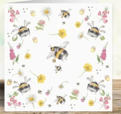Happy Bees Art Card