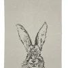 Hare Linen Tea Towel