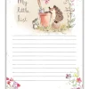 Hedgehog with a Plant Pot To Do List Pad