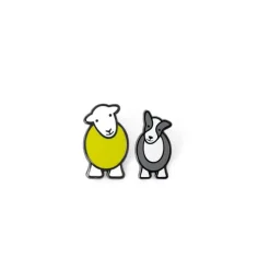 Herdy and Sheppy Pin Badge Set