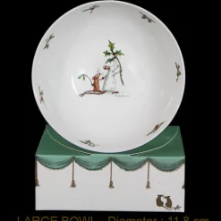 Here He Comes Christmas Large Bone China Bowl