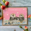 I Otterly Adore You Otters Eco-Card
