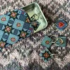 Indigo Dreams Set of 6 Stitch Markers in a Pocket Tin