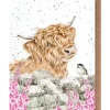 'Just for Moo' Highland Cow Greetings Card