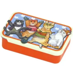 Kittens in Mittens Set of 6 Stitch Markers in a Tin
