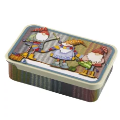 Knitting Gnomes Mini Slider Tin