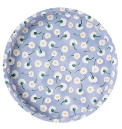 Lavender Daisy Deepwell Tin Tray