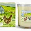 Lime, Basil & Mandarin Votive Candle - Chicken & Shed