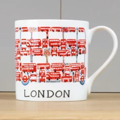 London Bus Bone China Mug