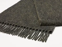 Luxury Gray Merino Lambswool Scarf