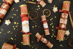 Mini Santa and Reindeer 6in Christmas Crackers Box of 6