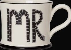 Mr & Mrs Twin Set of Mugs by Moorland Pottery
