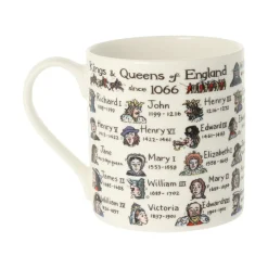 New - Kings & Queens of England with Dates Bone China Mug