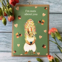 Nuts About You Squirrel Eco-Card