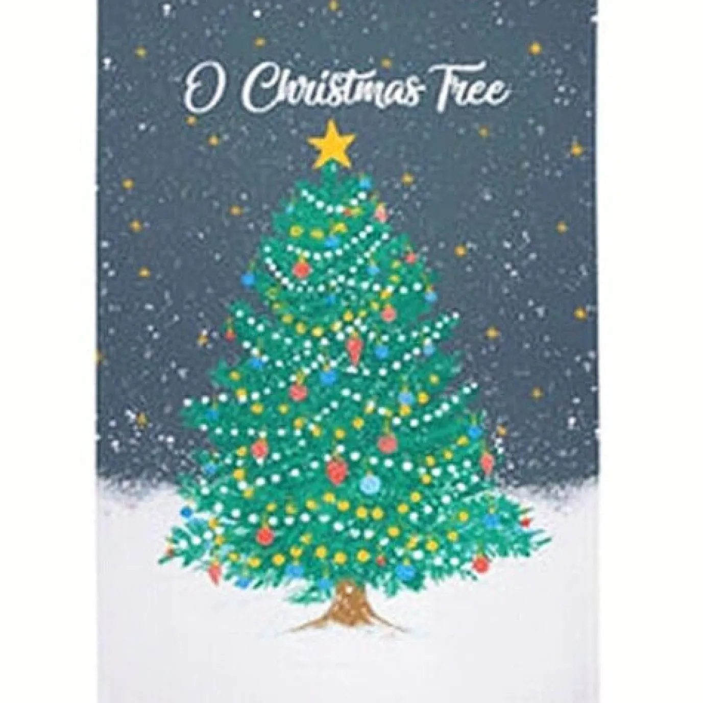O Christmas Tree Recycled Cotton Tea Towel