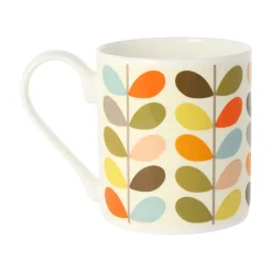 Orla Kiely Multi Color 10 Stem Bone China Mug