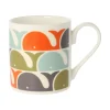 Orla Kiely Whale Orange Bone China Mug