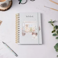 'Paws For A Picnic' Labrador & Spaniel Spiral Bound Notebook