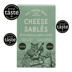 Pea Green Boat Bakery Cheese Sablés with Nigella Seed & Chive