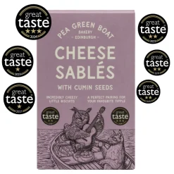 Pea Green Boat Bakery Cheese Sablés with Cumin Seeds
