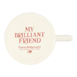 Pink Toast My Brilliant Friend 1/2 Pint Mug