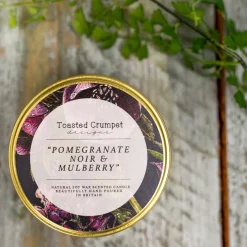 Pomegranate Noir & Mulberry Candle in a Matt Gold Tin