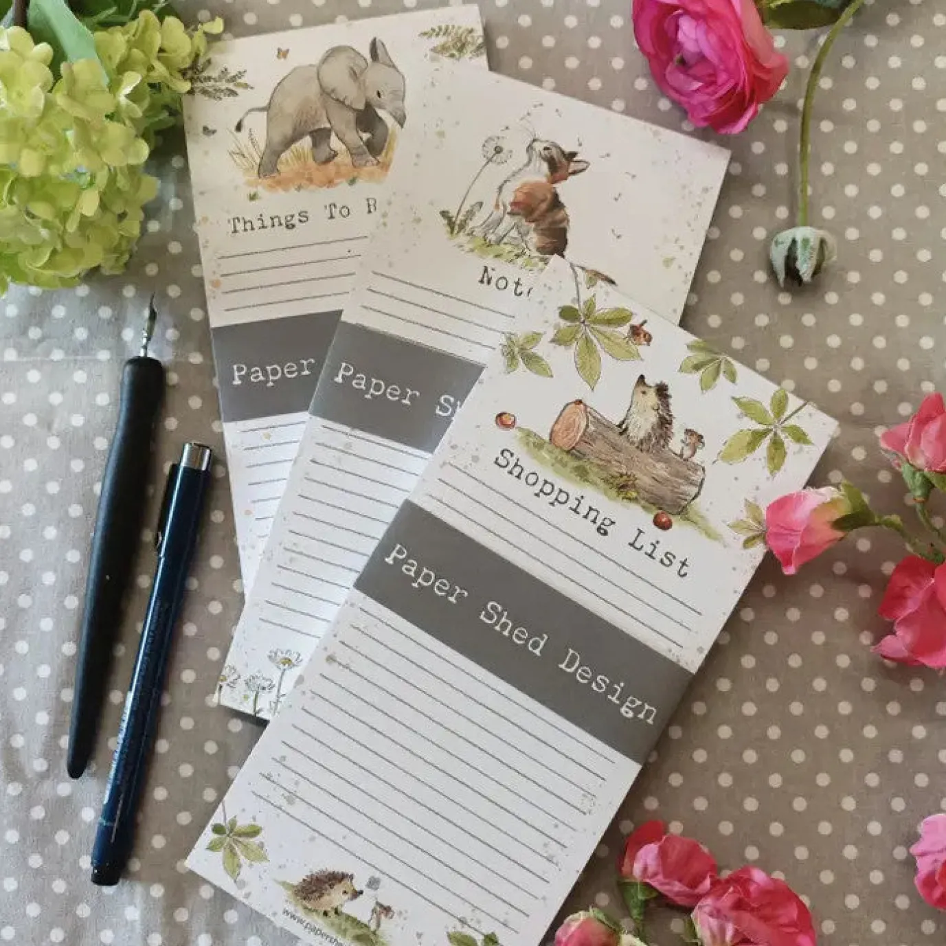 Puffin and Crab "Notes" Magnetic List Pad