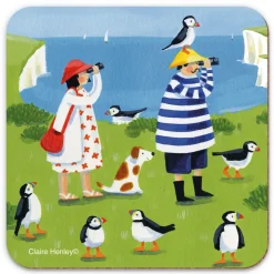 Puffin Watching Coaster