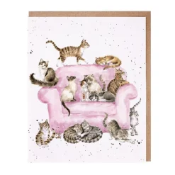 "Cattitude" Cat Greetings Card