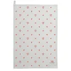 Red Hearts Tea Towel
