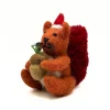 Red Squirrel with Acorn Felt Decoration