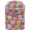 Red Teacup Dome Lid Wavy Caddy
