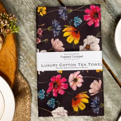 Regency Gardens (Noir) Tea Towel