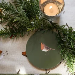Robin Round Coasters- Set of 4