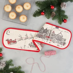 Santa's Sleigh Double Oven Glove
