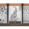 Sara Miller Artisanne Noir Set of 3 Round Caddies