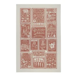 Seed Packets Cotton Tea Towel