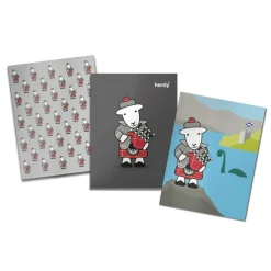 Set of 3 Herdy McHerdy A6 Notebooks