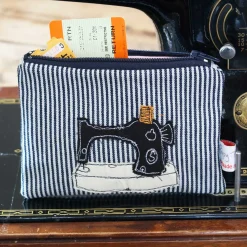 Sewing Embroidered Flat Coin Purse
