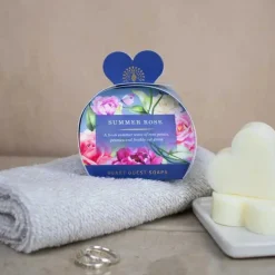 Signature Summer Rose Heart Guest Soaps
