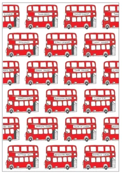 Simply London Bus Greeting Card