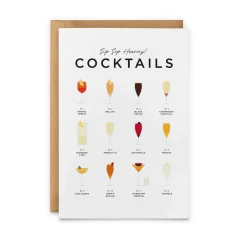 Sip Sip Hooray! Cocktails Card
