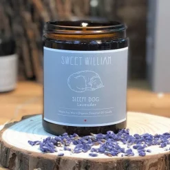Sleepy Dog Candle