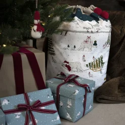 Snow Scene Christmas Sack