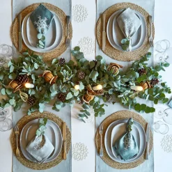 Snowflake Aquarius Linen Napkin 2 pack