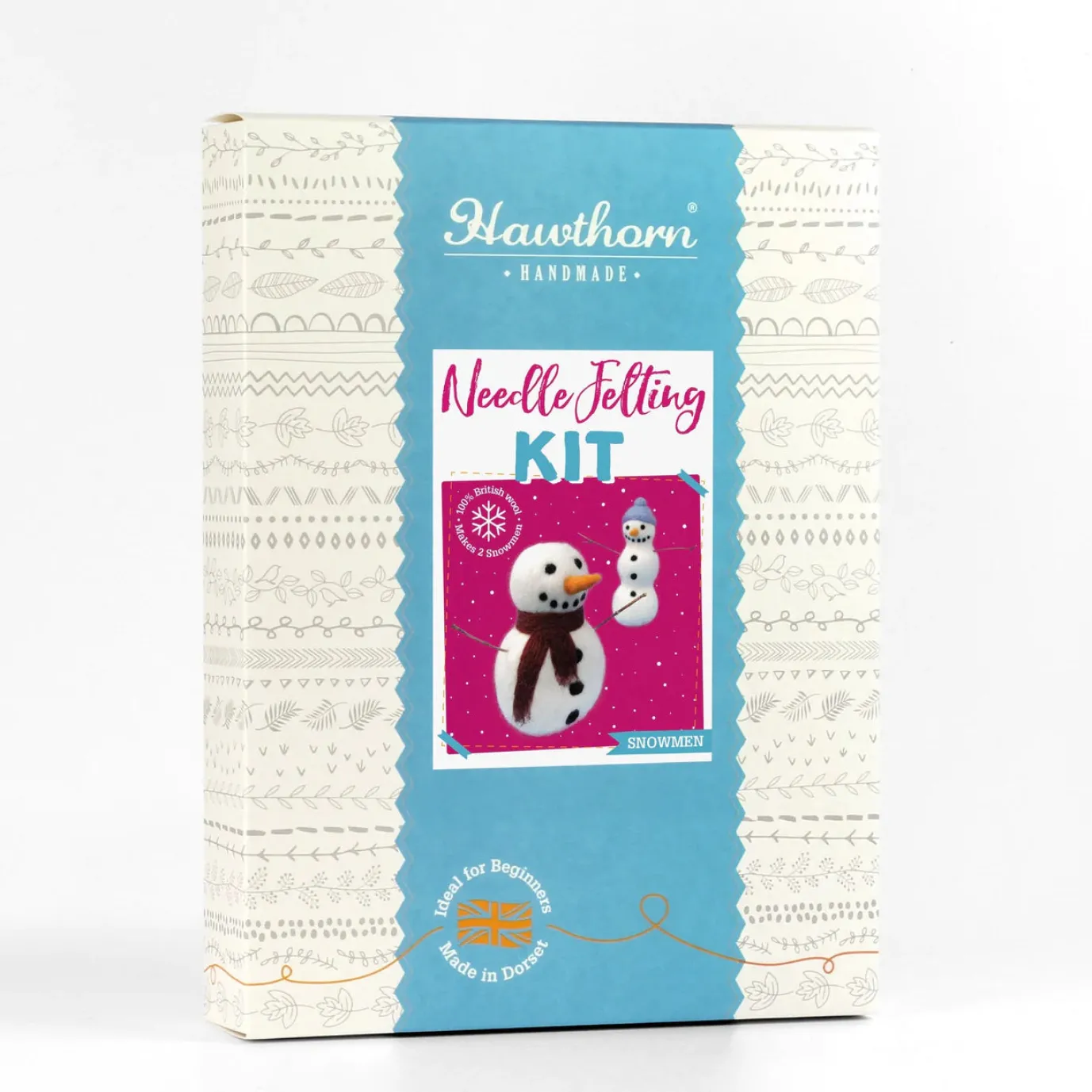 Snowmen Needle Felting Kit